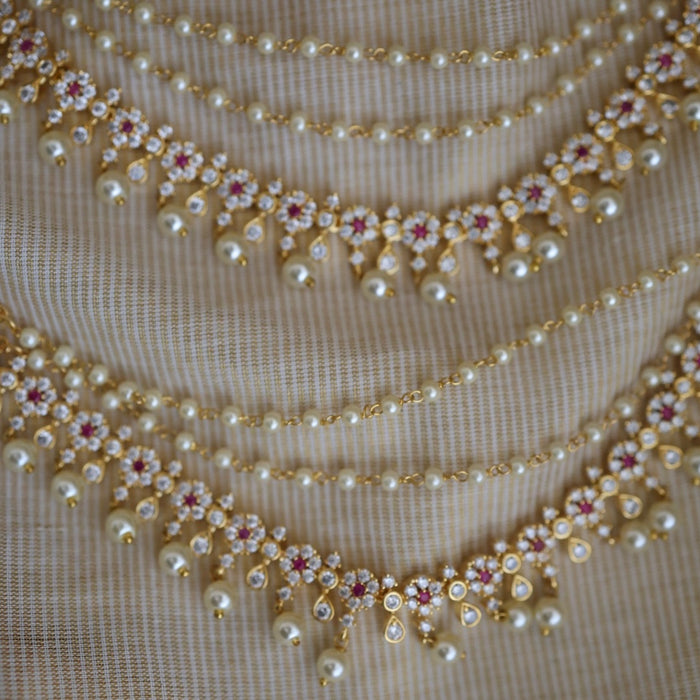 Heritage 3 layer gold mattal ear accessories HM11234
