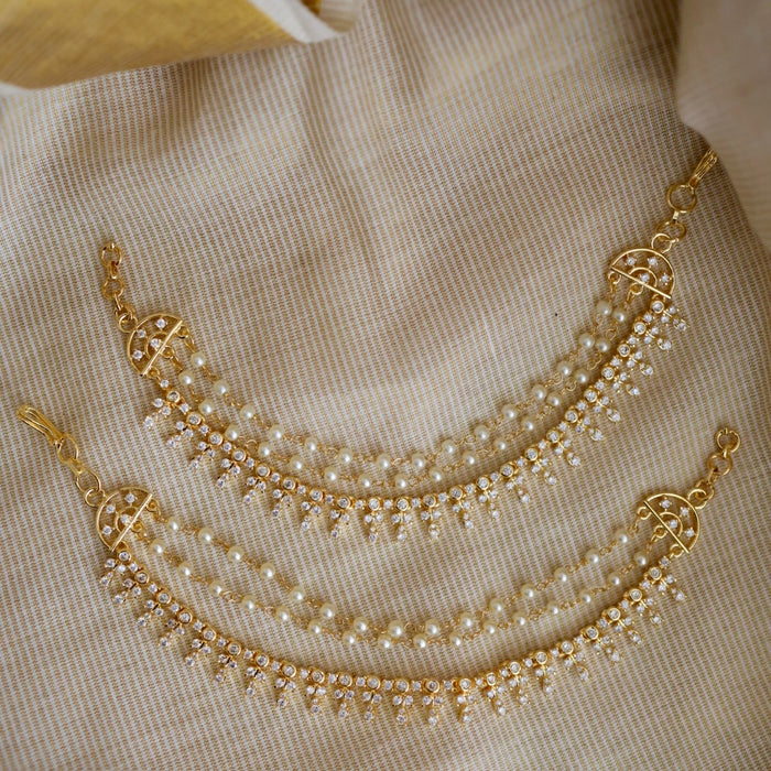 Heritage 3 layer gold mattal ear accessories HM11299