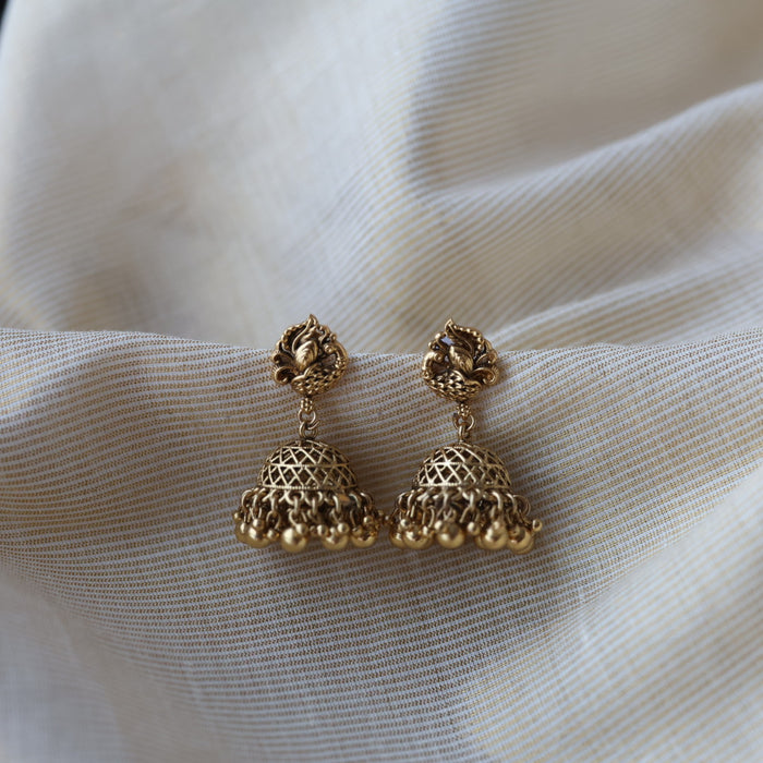 Antique gold jumka earrings  AJ4714