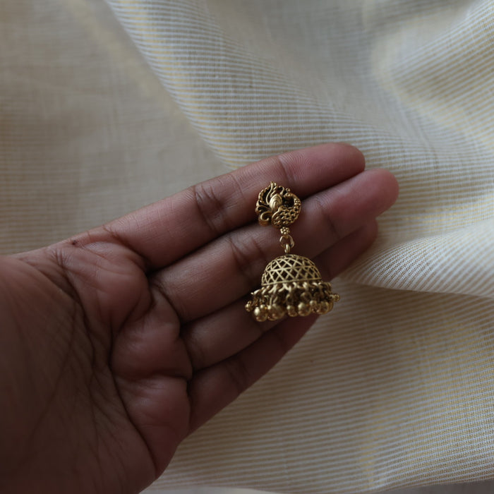 Antique gold jumka earrings  AJ4714