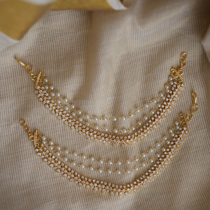 Heritage 3 layer gold mattal ear accessories HM1189