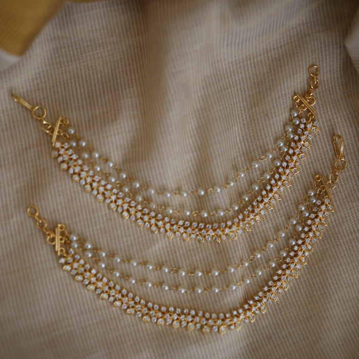 Heritage 3 layer gold mattal ear accessories HM1189