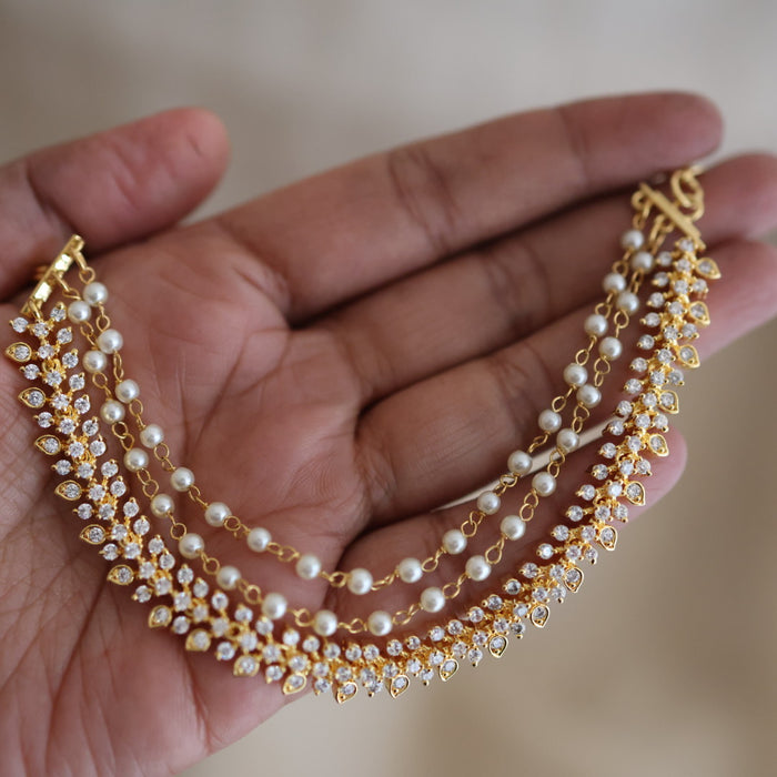 Heritage 3 layer gold mattal ear accessories HM1189