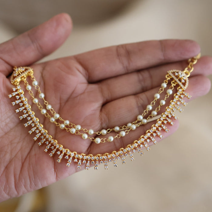 Heritage 3 layer gold mattal ear accessories HM11256