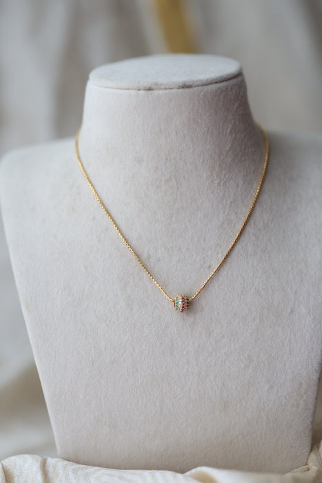 Heritage gold plated short chain H0250