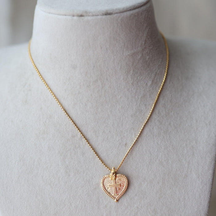Heritage gold plated short chain H0250