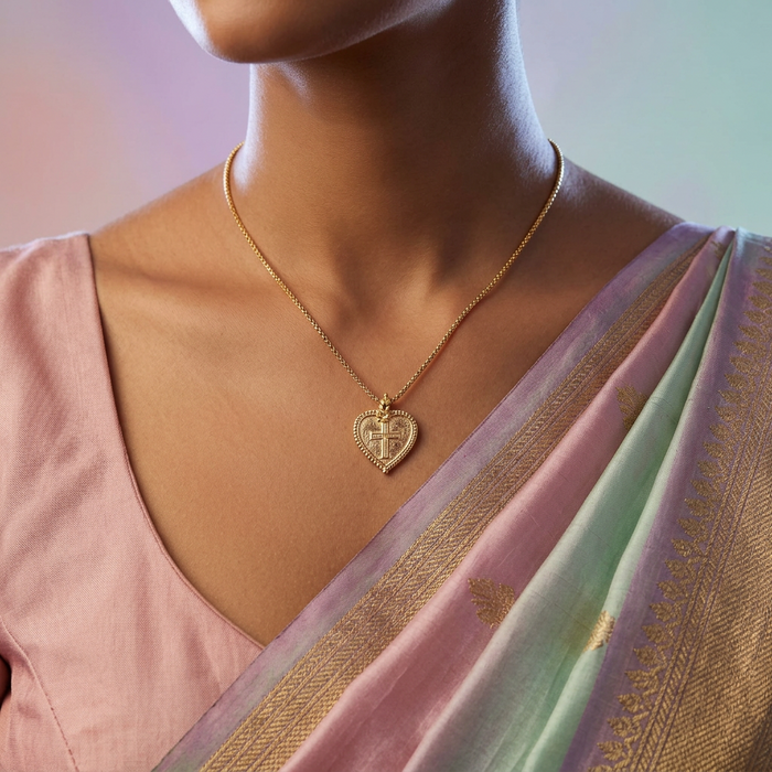 Heritage gold plated short chain H0250