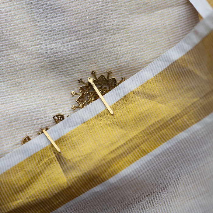 Antique White stone sun and moon hair accessories HA163