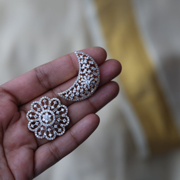 Heritage White stone sun and moon hair accessories HA005