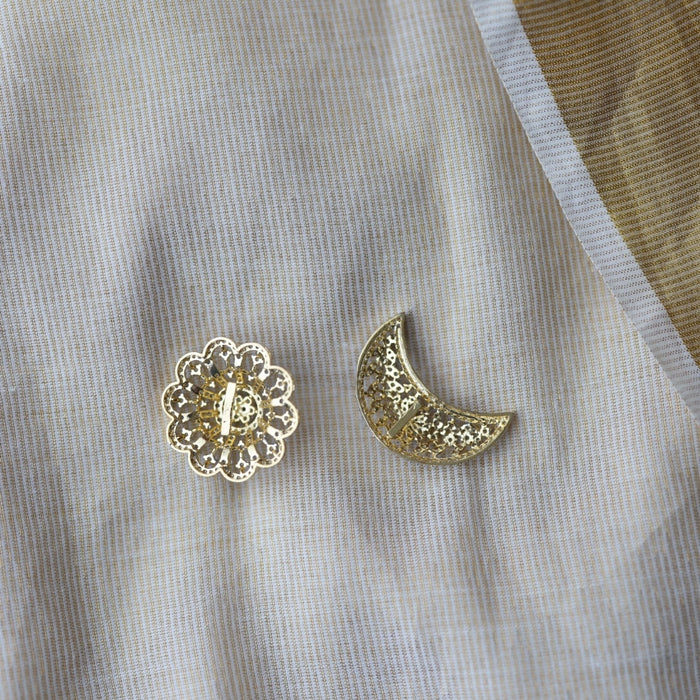 Heritage White stone sun and moon hair accessories HA005