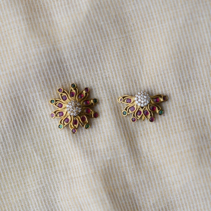 Antique ruby stone sun and moon hair accessories HA1639