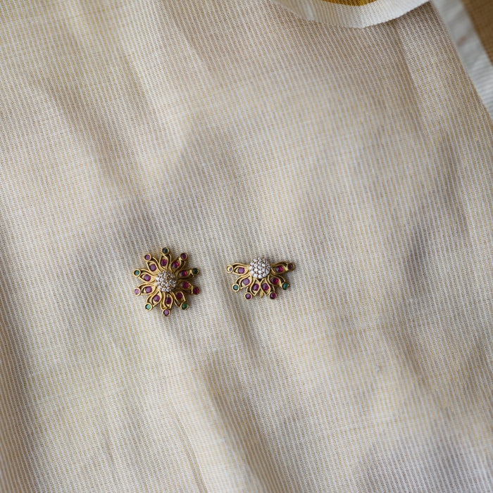 Antique ruby stone sun and moon hair accessories HA1639