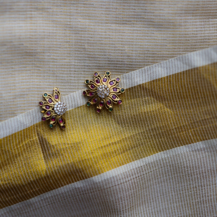 Antique ruby stone sun and moon hair accessories HA1639