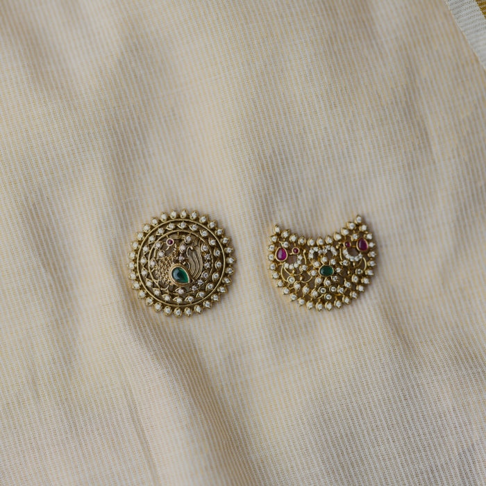 Antique White stone sun and moon hair accessories HA3682