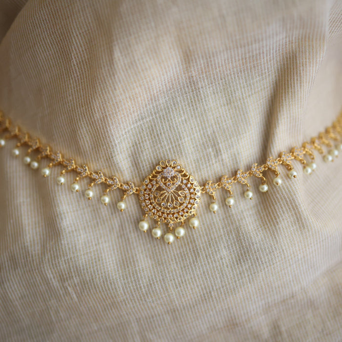 Heritage gold plated pearl waistchain HW34556