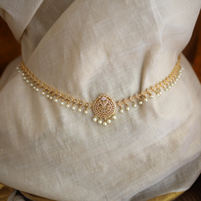 Heritage gold plated pearl waistchain HW34556