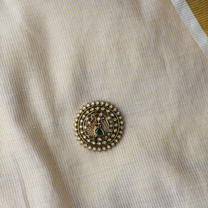 Antique White stone sun and moon hair accessories HA3682