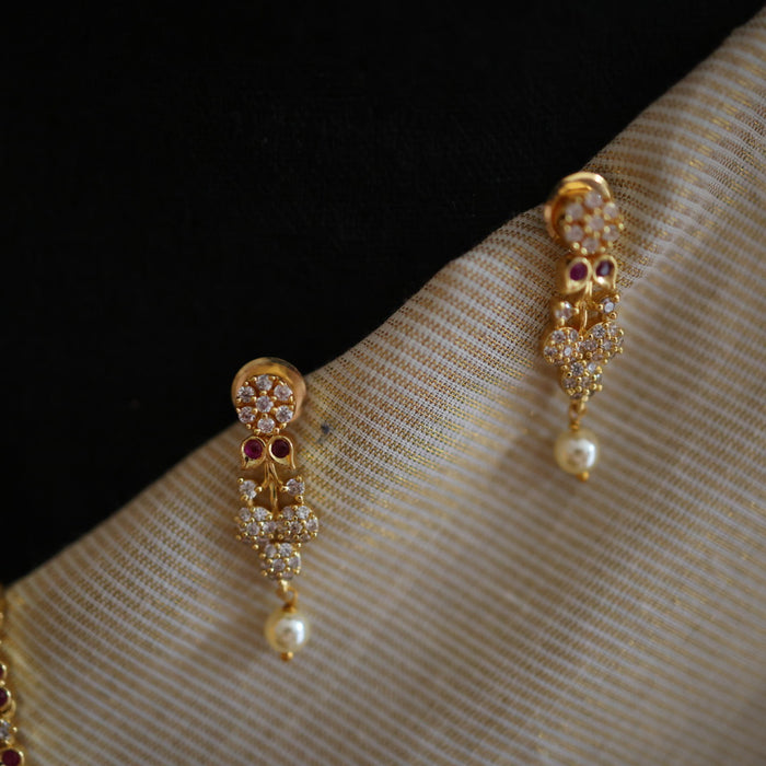 Heritage gold and pearl design long necklace/ waistchain HL1023