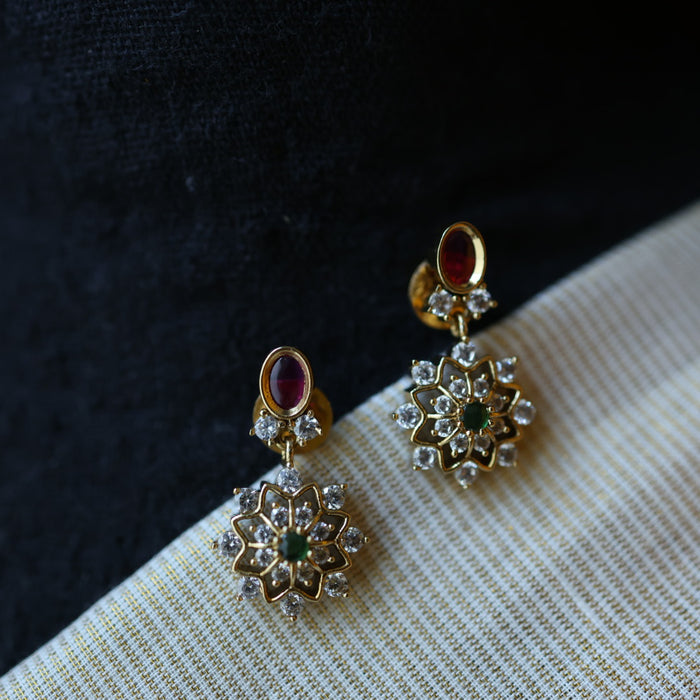 Antique simple short necklace and earrings TTS4913