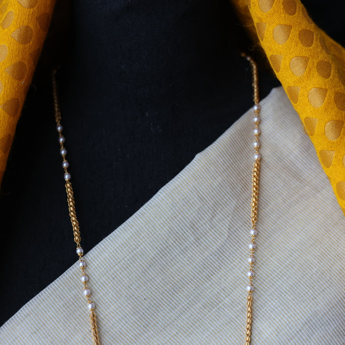 Heritage gold plated padakam long necklace HP7824