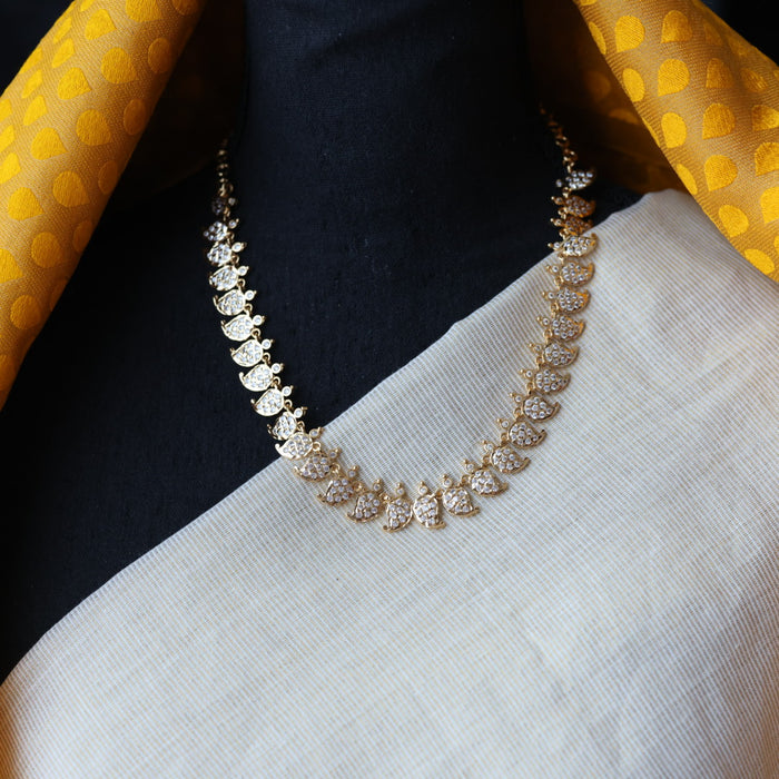 Heritage gold plated short necklace H1045