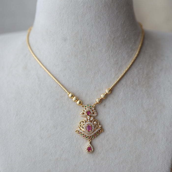 Heritage gold plated short necklace H67282