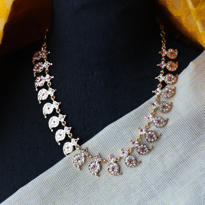 Heritage gold plated mango short necklace H7253