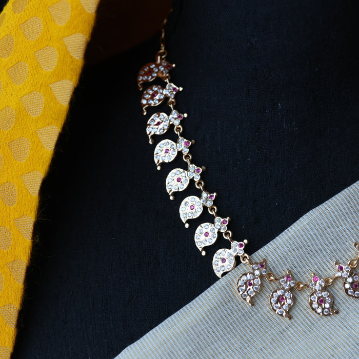 Heritage gold plated mango short necklace H7253