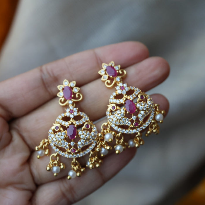 Heritage gold plated long necklace and earrings HL634