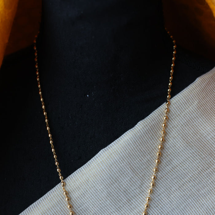Heritage gold plated long chain with pendant HC22