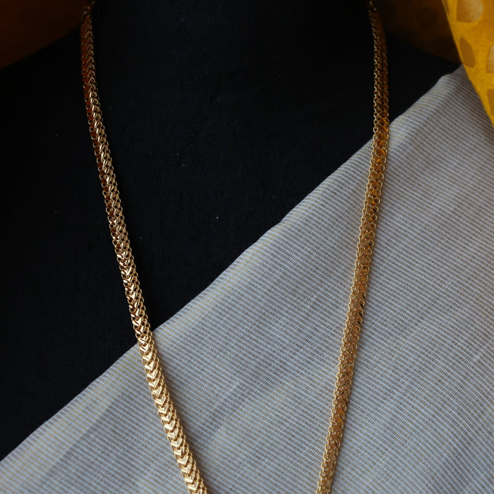 Heritage gold plated padakam long necklace HP6341