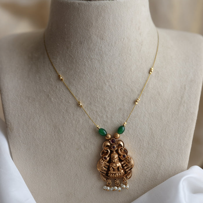 Antique invisible short necklace IN4557