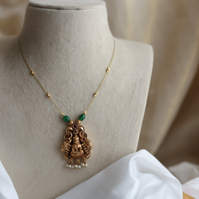 Antique invisible short necklace IN4557