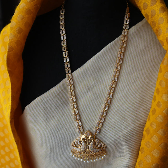 Heritage gold plated long and short necklace and earrings HLS634