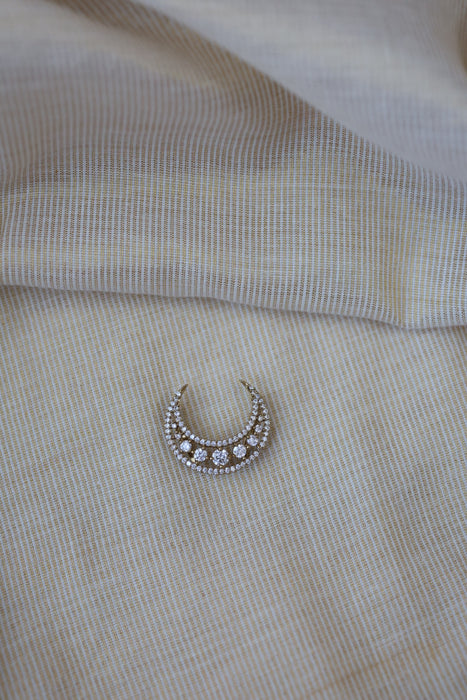 Antique White stone sun and moon hair accessories HA1099