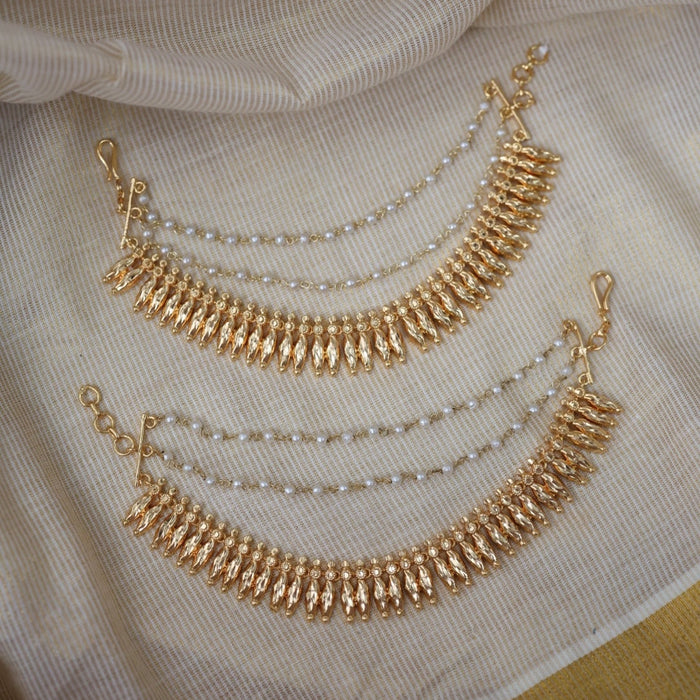Heritage gold plated mattal hair accessories HM0105