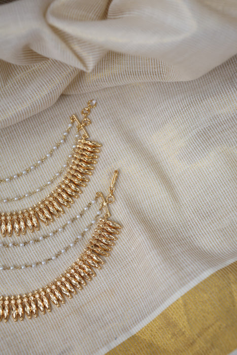 Heritage gold plated mattal hair accessories HM0105