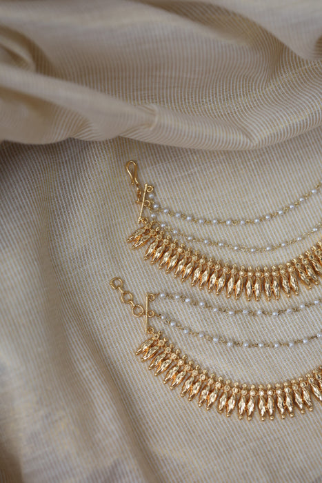 Heritage gold plated mattal hair accessories HM0105