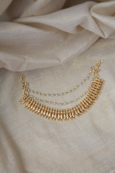 Heritage gold plated mattal hair accessories HM0105
