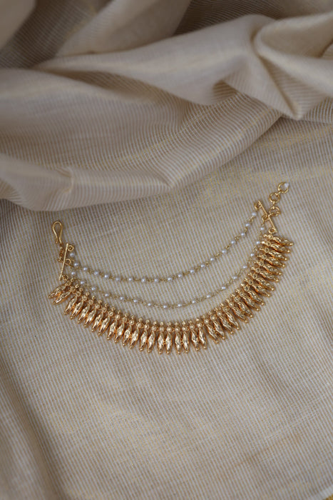 Heritage gold plated mattal hair accessories HM0105