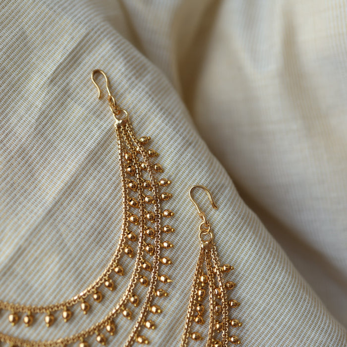 Heritage 2 layer gold plated mattal ear accessories HM022