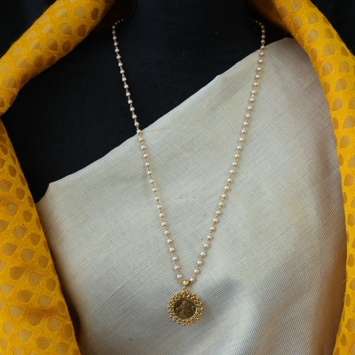 Heritage gold plated padakam long necklace HP0023