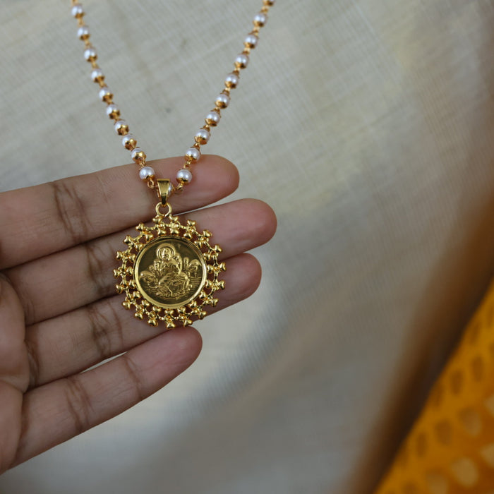 Heritage gold plated padakam long necklace HP0023