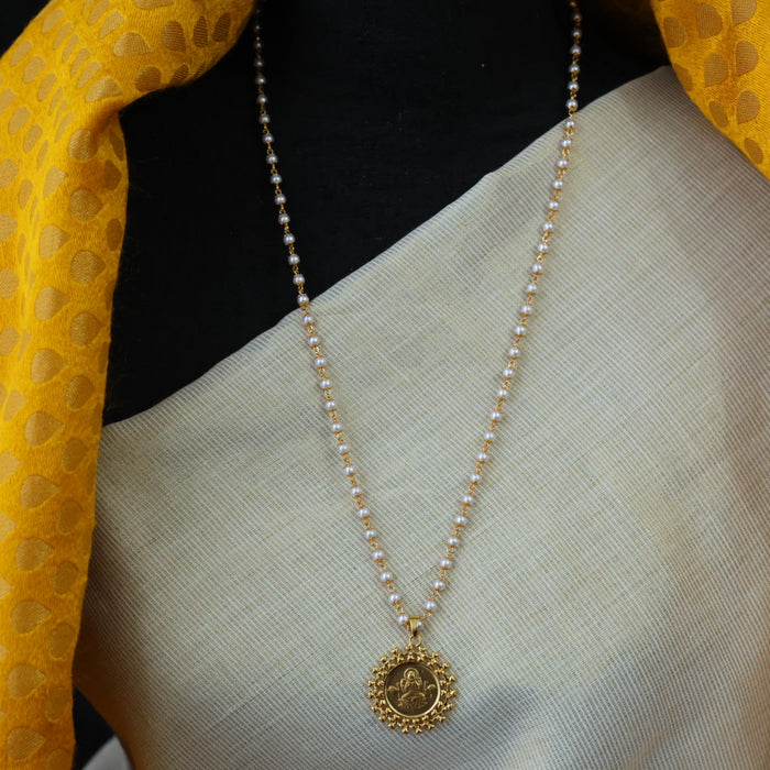 Heritage gold plated padakam long necklace HP0023