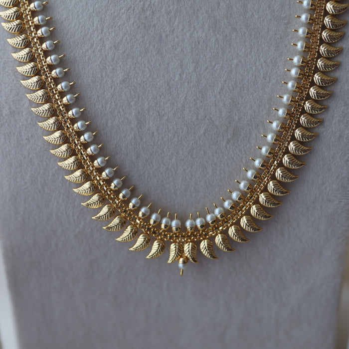 Heritage gold plated long and short necklace set HPS2011