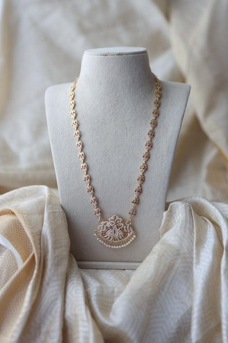 Heritage gold plated padakam long necklace HP122