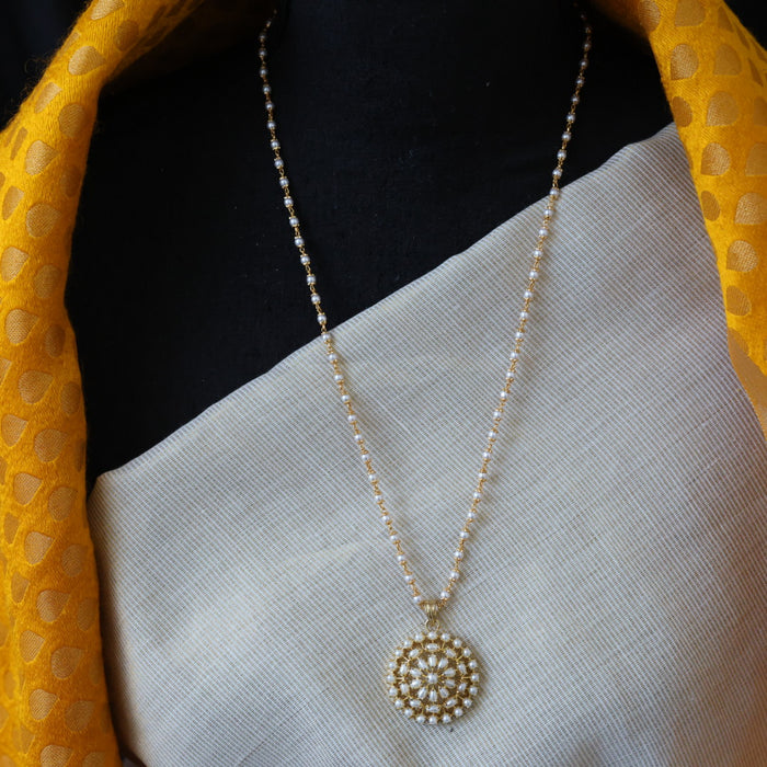 Heritage gold plated padakam long necklace HP0027