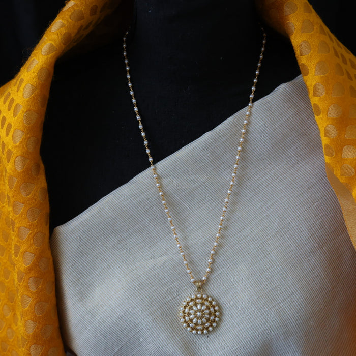 Heritage gold plated padakam long necklace HP0027