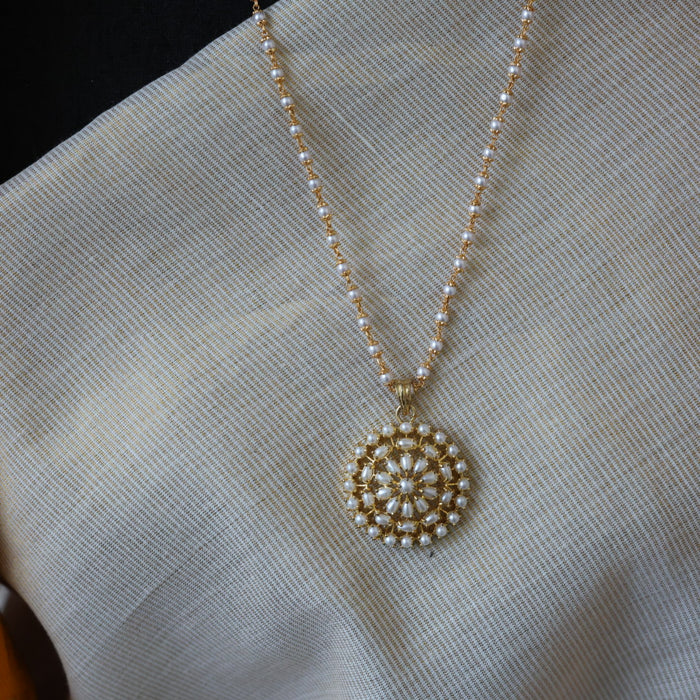 Heritage gold plated padakam long necklace HP0027