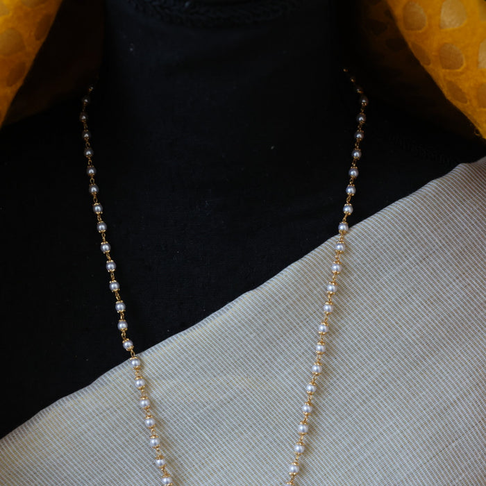 Heritage gold plated padakam long necklace HP031